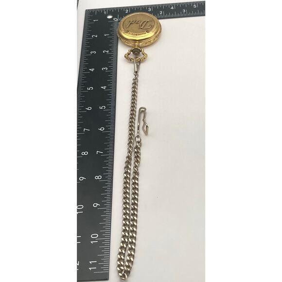 Majesti Swiss Men's Number 1 Dad Pocket Watch With Chain and Clip - New Battery - Picture 9 of 9